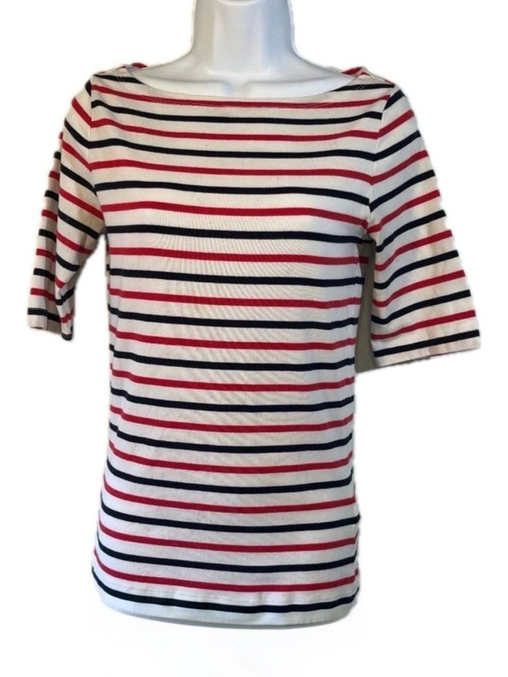 GAP Red, White & Blue boat style knit shirt.